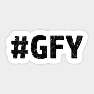 gfy sal vulcano black Sticker